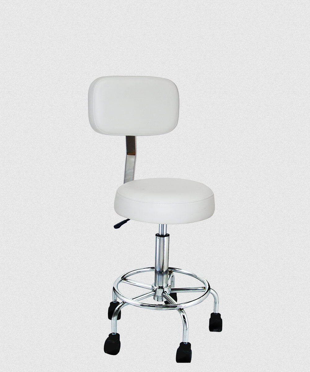 CHARM ROUND SEAT STOOL WITH BACKREST
