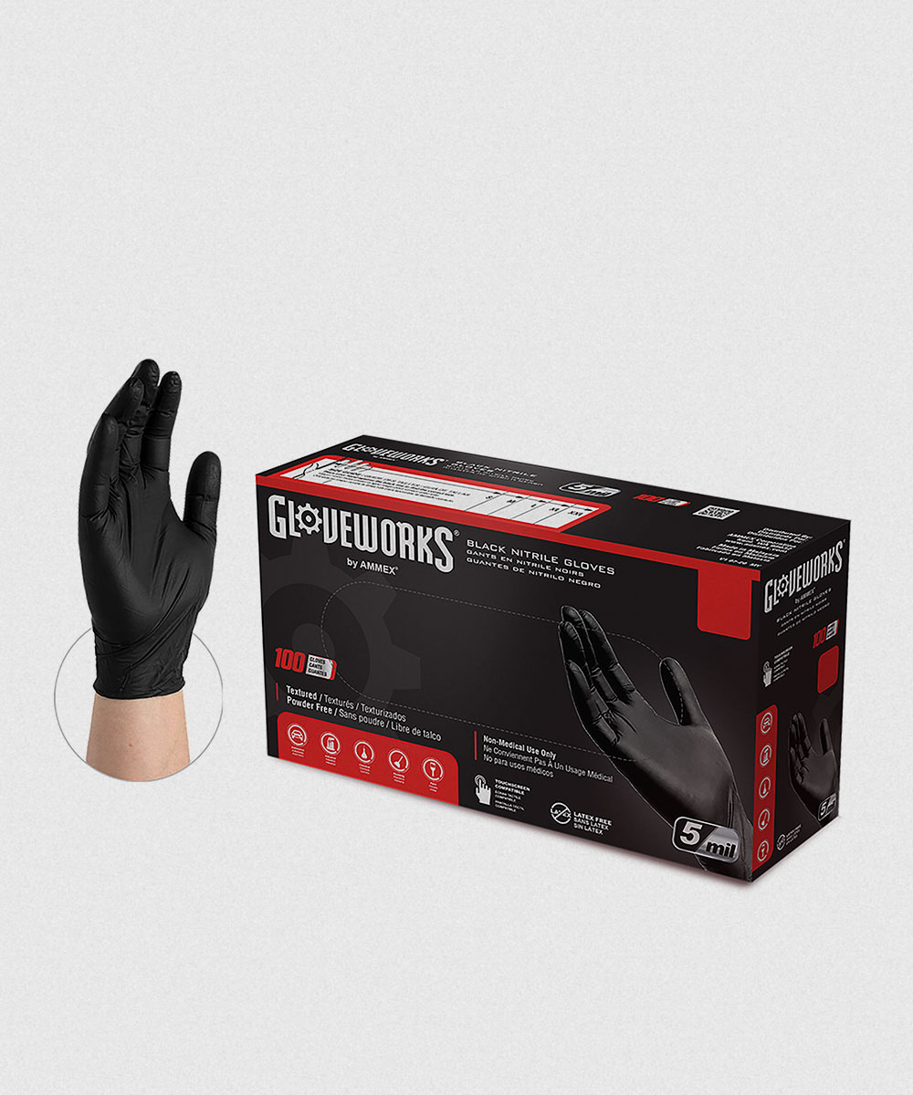 GLOVEWORKS NITRILE GLOVES (S)
