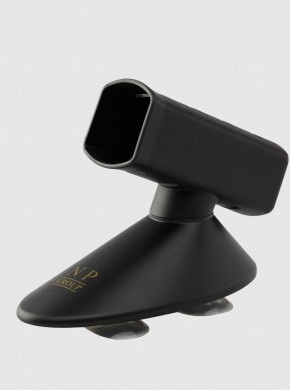BLACK FLAT IRON HOLDER WITH  SUCTION BASE 