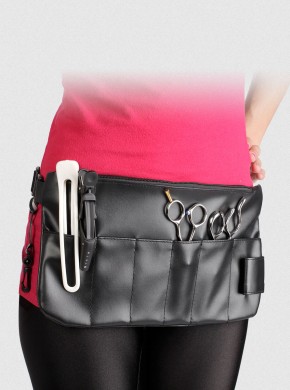 LARGE SCISSOR POUCH BLACK