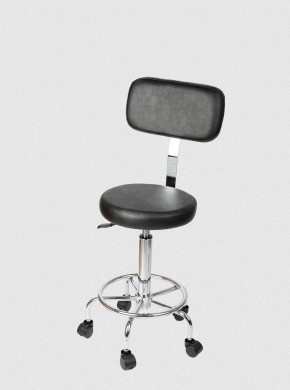 CHARM ROUND SEAT STOOL WITH BACKREST
